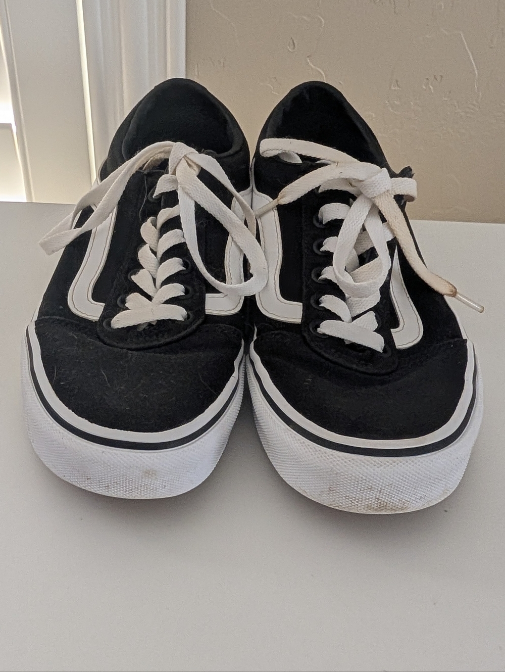 Vans Old Skool Black White Canvas Sneakers Classic Skate - Picture 3 of 11